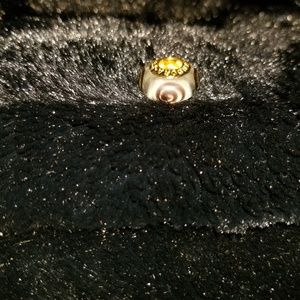 Pandora Shine Black Spirals Murano Glass Bead